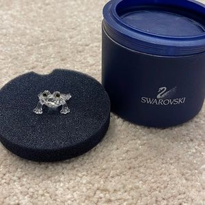 Vintage Swarovski Frog figurine in original box